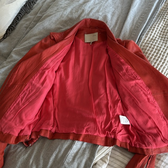 IRO lamb leather salinas moto jacket S/M - Picture 9 of 11